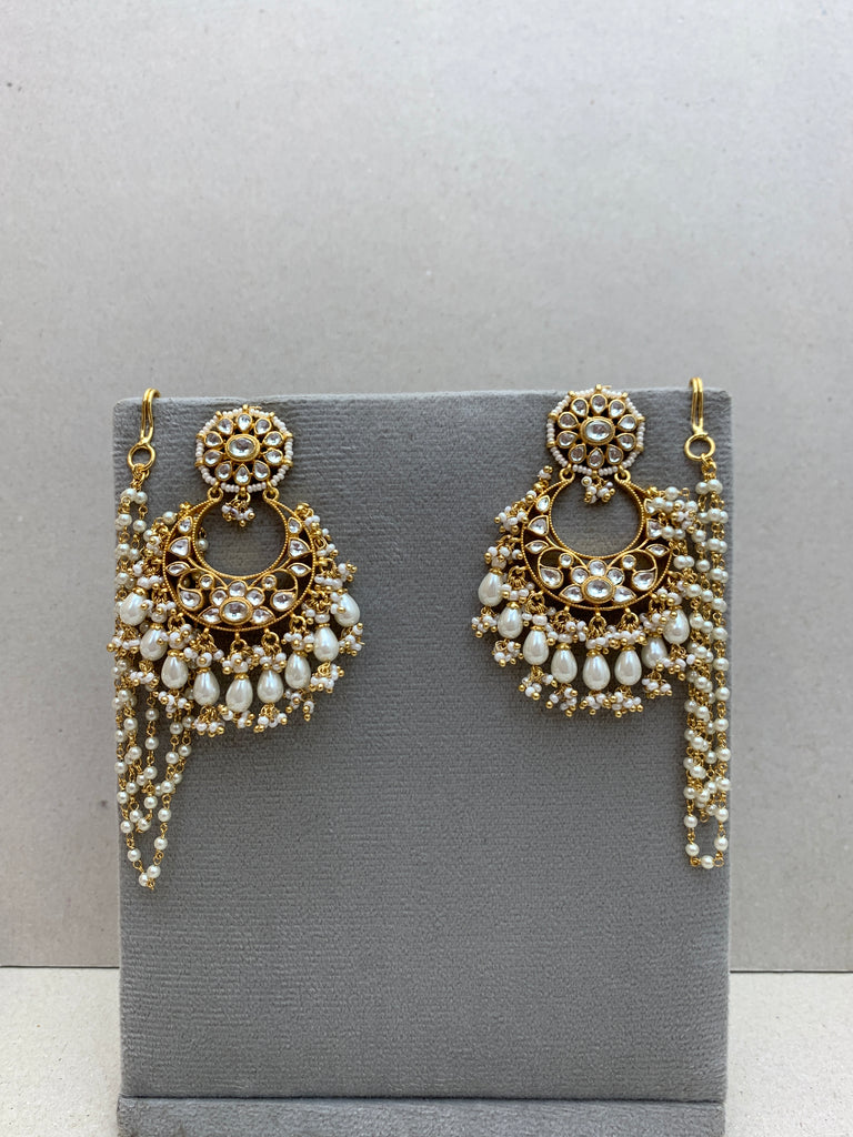 TN915W  Jadau Earrings