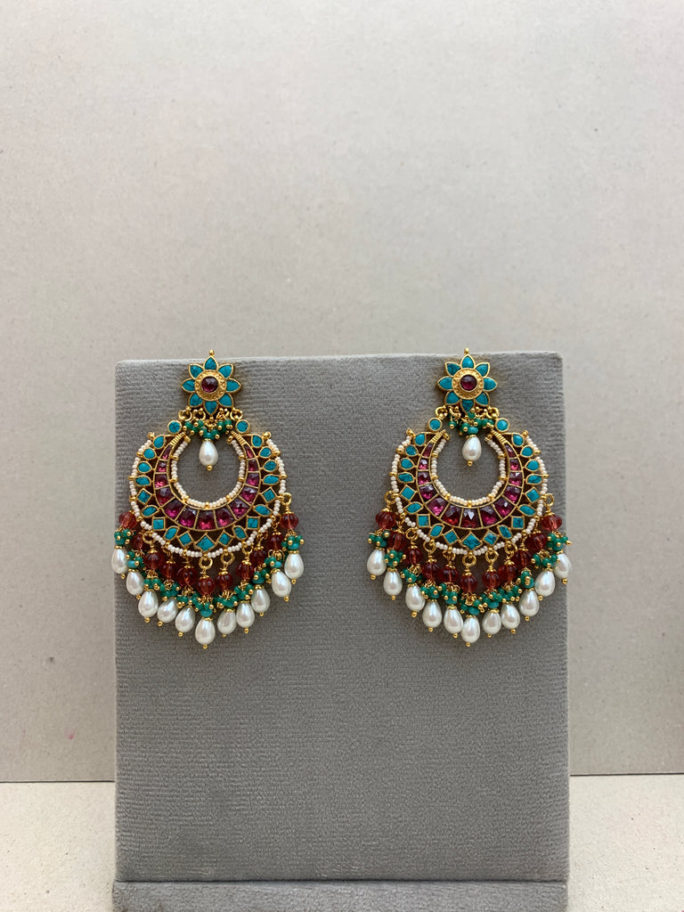 TN917  Jadau Earrings