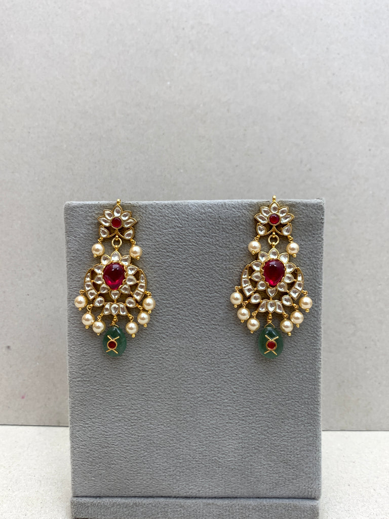 TN918M  Jadau Earrings