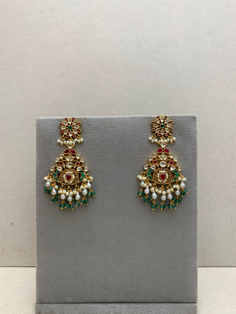 TN928M  Jadau Earrings