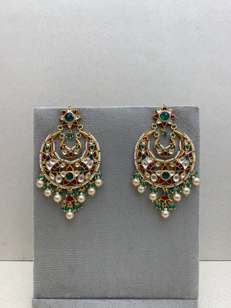 TN936M  Jadau Earrings
