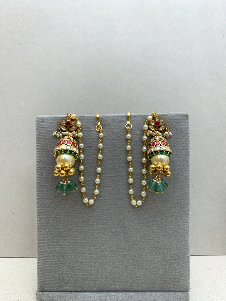 TN938 Jadau Earrings