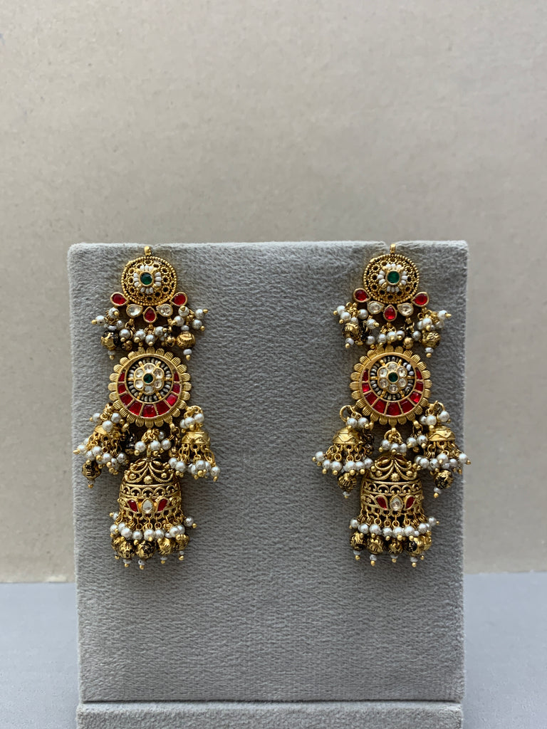 TN946 Jadau Earrings