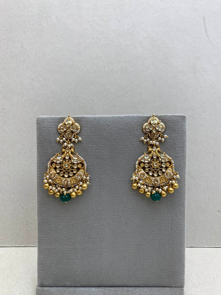 TN958W   Jadau Earrings