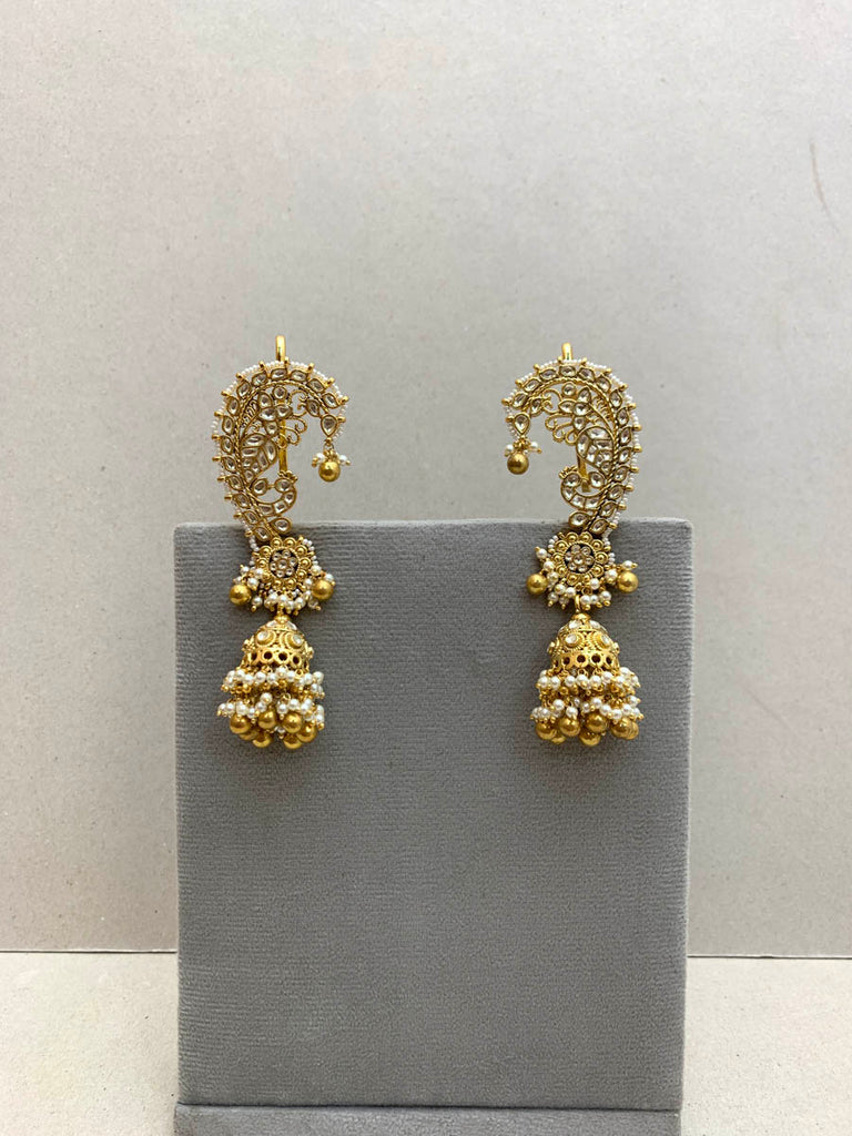 TN960W   Jadau Earrings