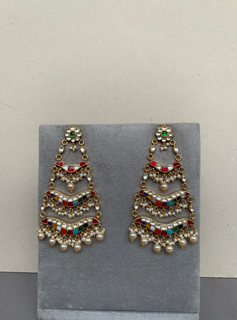 TN450N Jadau Earrings