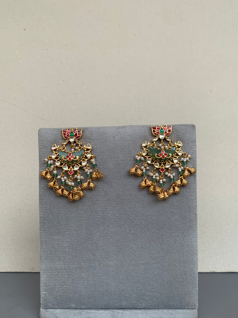 TN491G Jadau Earrings