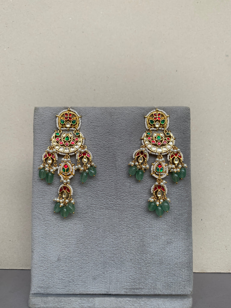 TN760G Jadau Earrings