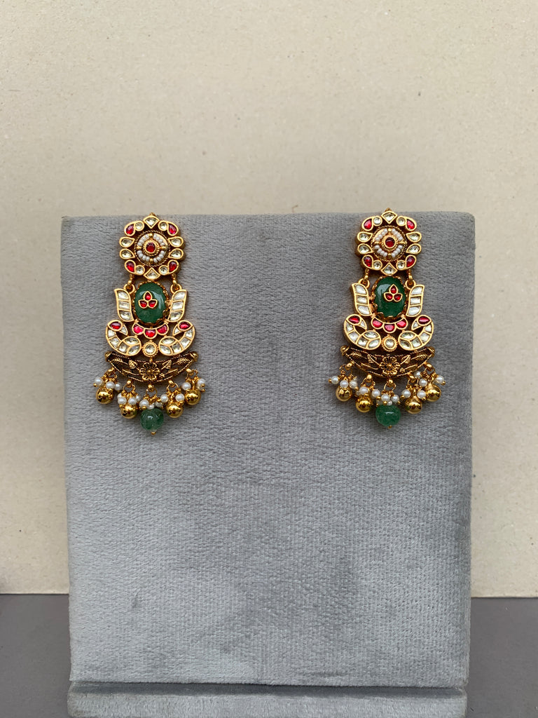 TN801 Jadau Earrings