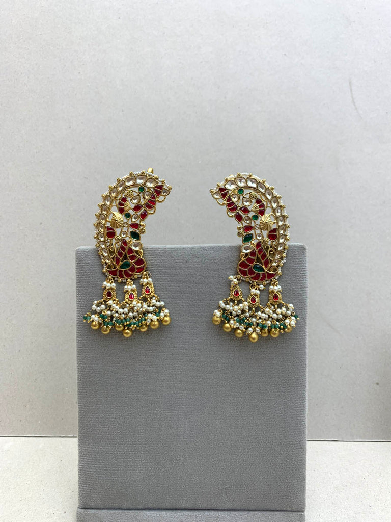 TN878M  Jadau Earrings