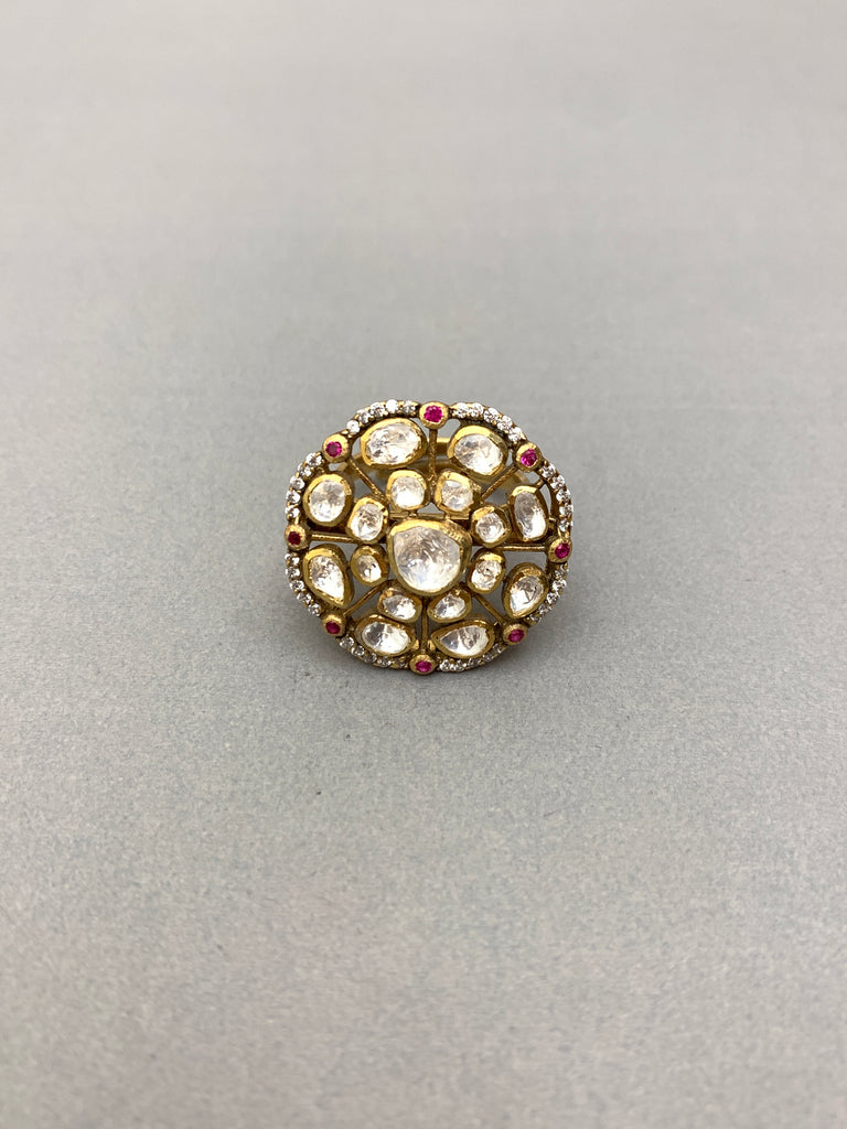 UA251  Moissanite Silver Ring