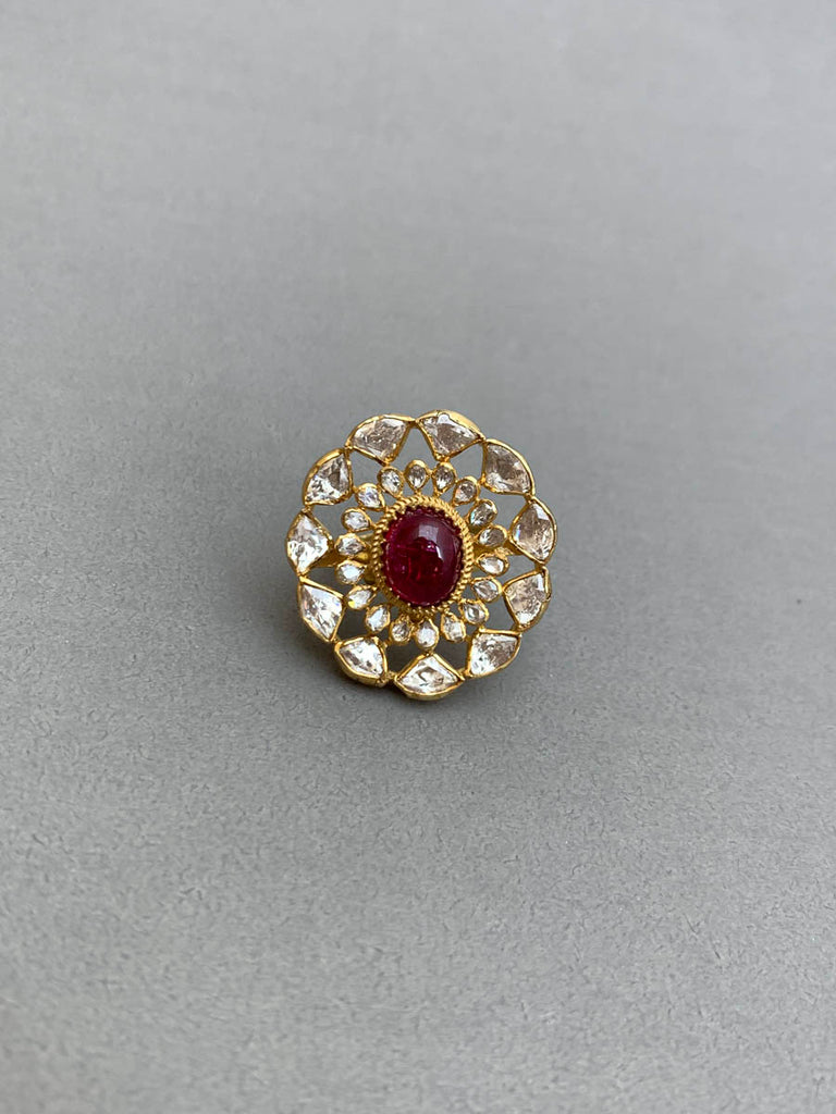 UA256  Moissanite Silver Ring
