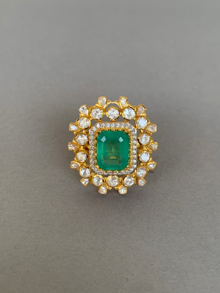 UA64 Moissanite Silver Ring