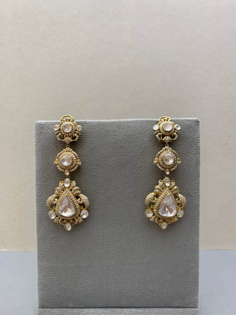 UE172  Moissanite Earrings