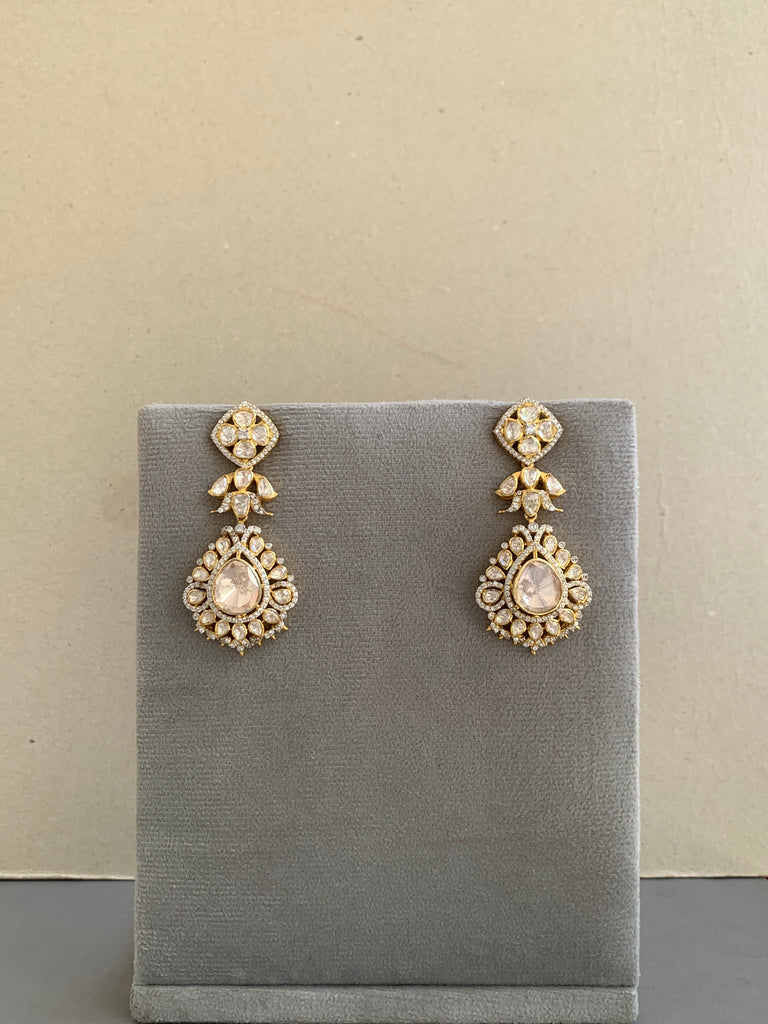 UE286  Moissanite Earrings