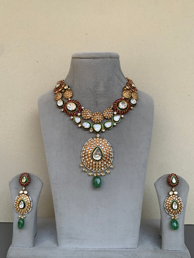 US267  Moissanite Set With Earrings