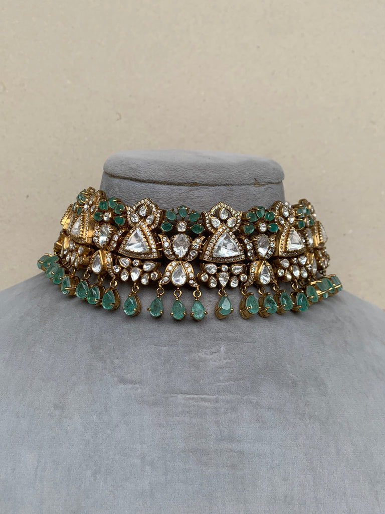 US91R Moissanite Set with Earrings