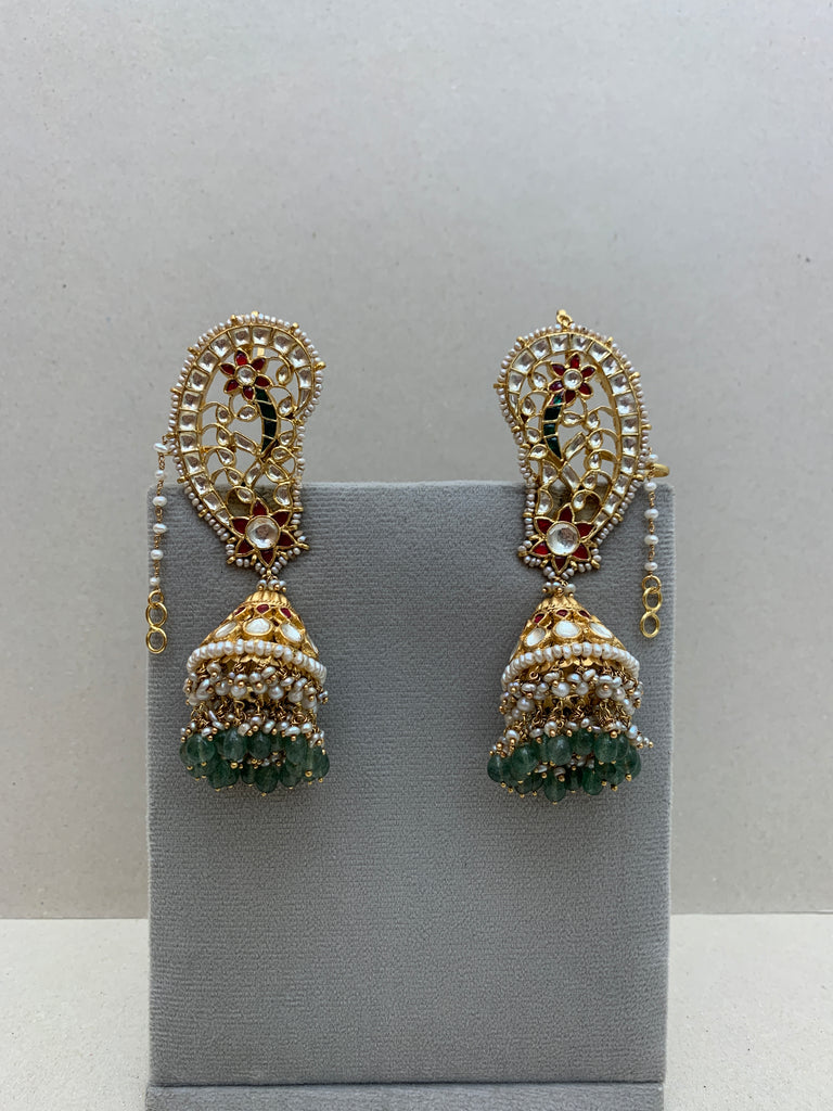 VE4 Heritage Antique Kaan Jhumka